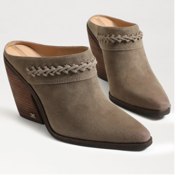 SAM EDELMAN New in Box Evereve Alison Western Mule in Desert Olive // 8.5 - Picture 1 of 14